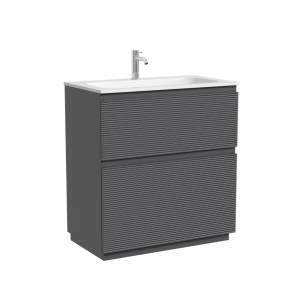 Тумба под раковину Sancos Folk Floor FL80FGS напольная, 79x44.5x85, Grey soft