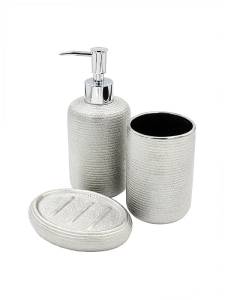 Набор аксессуаров для ванной Bath Plus Fortuna W-CE1754BA-SET3 серый