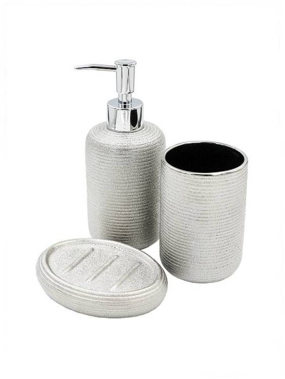 Набор аксессуаров для ванной Bath Plus Fortuna W-CE1754BA-SET3 серый