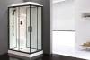 Душевая кабина Royal Bath НР RB8120HP6-WT-BL-L профиль черный, стекло прозрачное, 120x80x217 фото 2