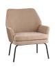 Кресло Stool Group Харви QH-8312K 263-7+b XC309-17 светло-коричневая рогожка, с коричневой экокожей
