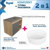 Тумба с раковиной Teymi Nura подвесная, дуб, графит, 80 см, с раковиной Martta D36 фото 2