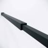 Душевая перегородка Niagara Nova NG-481-90FBLACK профиль черный матовый, стекло рифленое тонированное, 90x200 фото 7