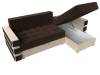 Диван угловой Лига Диванов Венеция 120310 коричневый, бежевый, правый угол фото 9