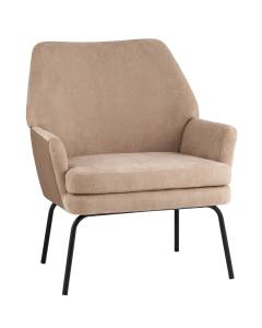 Кресло Stool Group Харви QH-8312K 263-7+b XC309-17 светло-коричневая рогожка, с коричневой экокожей