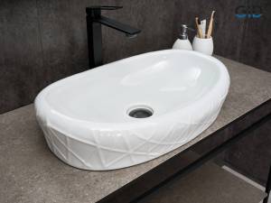 Раковина Gid Creativo 777s 51222 белая, 60x39x13.5
