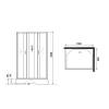 Душевая кабина Niagara Classic 330844QBK 100x80x200 без гидромассажа фото 15