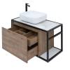 Тумба под раковину Aquanet Nova Lite Loft 75 L 261658 дуб рустикальный фото 6