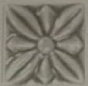 Декоративная вставка Adex Studio ADST4059 Taco Relieve Flor №1 Graystone 3x3