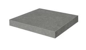 Ступень Kerama Marazzi Касабланка KM6012G0161RGCA угловая клееная HP серый тёмный матовый обрезной 33x33