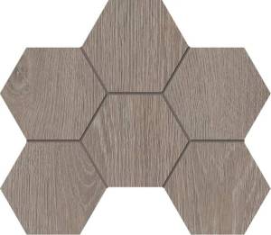 Мозаика Estima Kraft Wood 70622 Mosaic/KW02_NR/25x28.5x10/Hexagon Light Grey Hexagon 25x28.5