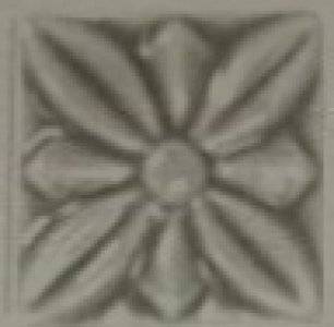Декоративная вставка Adex Studio ADST4059 Taco Relieve Flor №1 Graystone 3x3