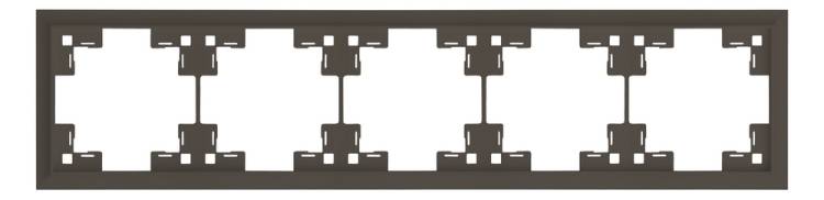 Пятиместная рамка Rikett Classic 35950 CP капучино