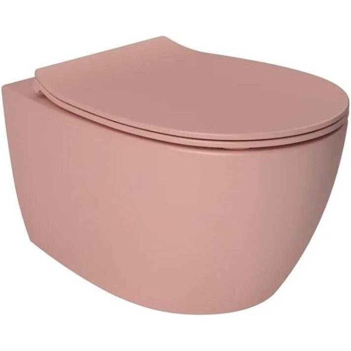 Унитаз подвесной Allen Brau Fantasy 4.11004.SM розовый