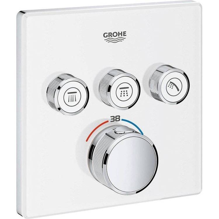 Смеситель для ванны Grohe Grohtherm SmartControl 29157LS0 Луна white термостатический