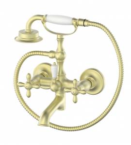 Смеситель для ванны Wonzon & Woghand WW-88639020-BG с душем, брашированное золото