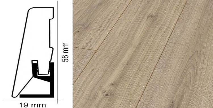 Плинтус Kronotex ktex1 Дуб фалсбург Бежевый 2400x58x19