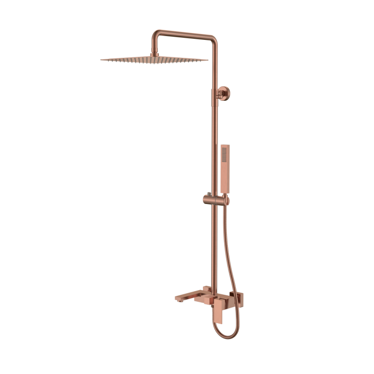 Душевая стойка Boheme Qubic 478-CB Copper Brushed