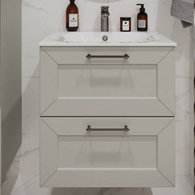 Тумба с раковиной Terminus Victoria VIC10602900301O белый, 60x62