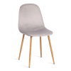 Стул Tetchair Breeze (mod. 4724) 20090 светло-серый, натуральный, велюр