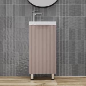 Тумба под раковину Style Line Соло ЛС-00002429 напольная, санд пудровый, 40x72x22
