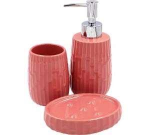 Набор аксессуаров для ванны Bath Plus Segreto W-CE2577CA-SET3 розовый