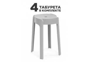 Набор из 4 табуретов Woodville Bovel 575860 gray