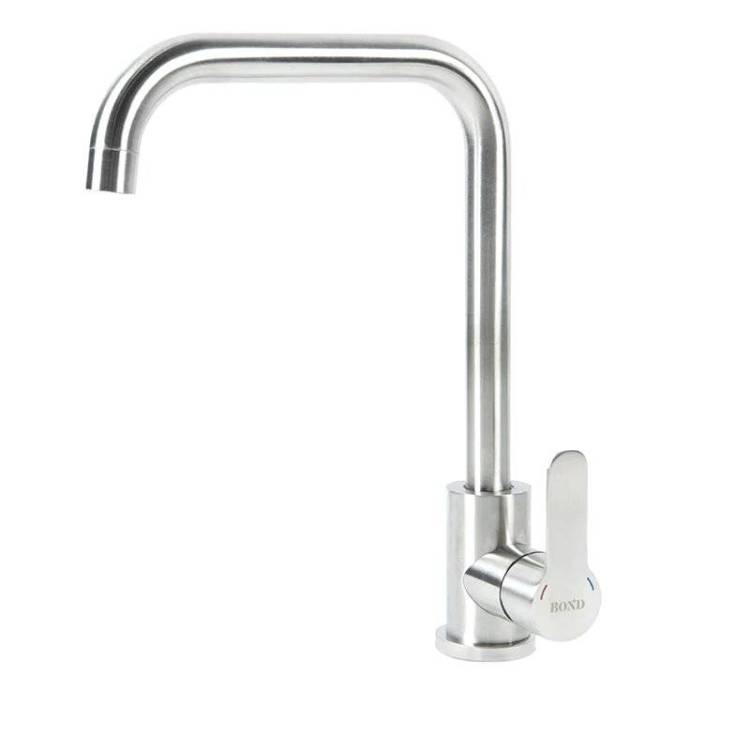 Смеситель для кухни BOND Smart B61-0300 с поворотным изливом, сталь