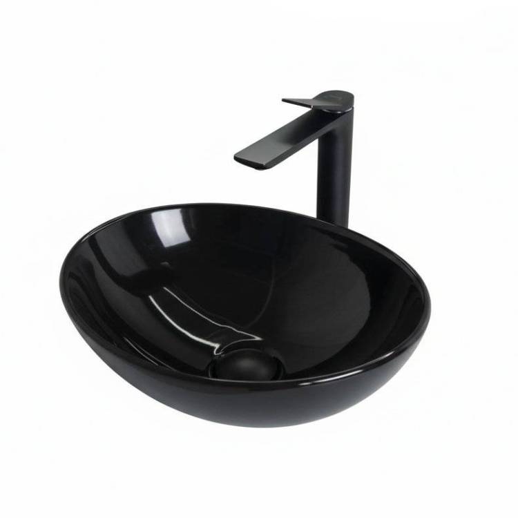 Раковина Gid Esfera 52231 Nc920 40 см, черная глянцевая