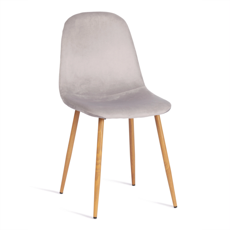 Стул Tetchair Breeze (mod. 4724) 20090 светло-серый, натуральный, велюр