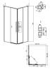 Душевой уголок Grossman Galaxy 300.K33.01.90R10L.10.02 профиль хром, стекло шиншилла, 90x100x195 фото 11