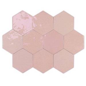 Керамическая плитка WOW Zellige 122082 Hexa Pink 10.8x12.4
