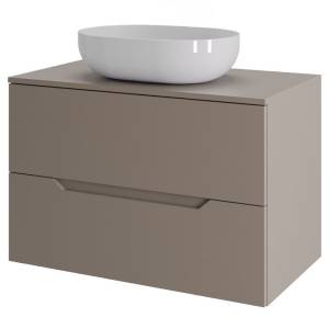 Тумба с раковиной Orange Line Li-70TuLMDF+B05-480W латте матовый, 70 см