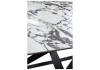 Стол Woodville Vicenza 589755 gloss bulgari white/черный 180(260)x100x76 фото 6