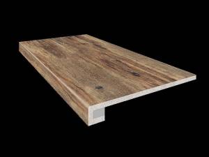 Ступень Estima Brigantina 32752 Коричневый 33x120 + Подступенок (14.5x120)