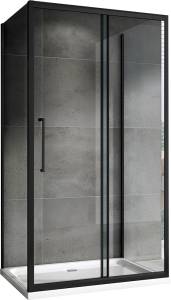 Душевой уголок Abber Schwarzer Diamant AG30150BH-S50B-S50B 50x195x150, профиль Черный