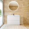 Тумба под раковину Belbagno Marino MARINO-700-2C-PIA-BL-P 70x45x80.5 Bianco Lucido напольная с двумя выкатными ящиками фото 2