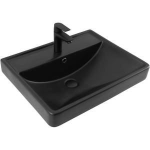 Раковина Aquanet Ирис 329247 60 см, черная матовая