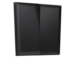 Лицевая панель для 2-клавишного выключателя Ambrella Volt Sigma SP8030 черный матовый