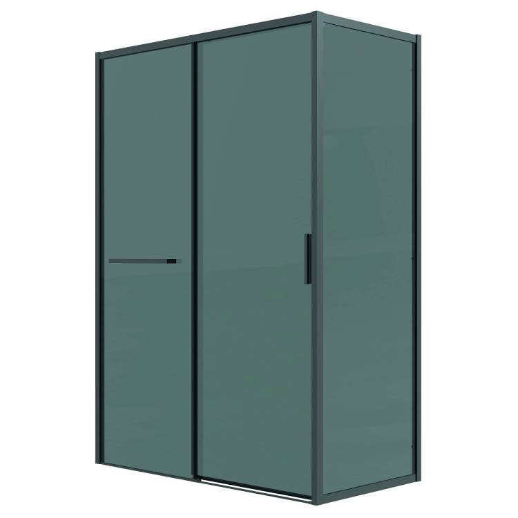 Душевой уголок Grossman Style 120.K33.05.1110.21.10 профиль черный матовый, стекло тонированное, 110x100x195