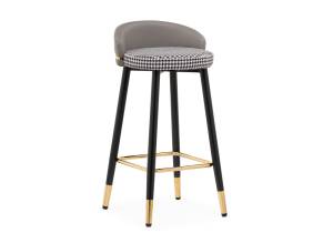 Стул полубарный Woodville Kardial 15673 gray, black