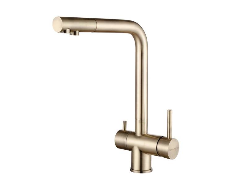 Смеситель для кухни Paulmark Skalen Sk213020-LG светлое золото