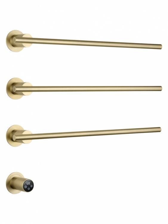 Полотенцесушитель электрический Wonzon & Woghand WW-A363-BG встраиваемый, Брашированное золото