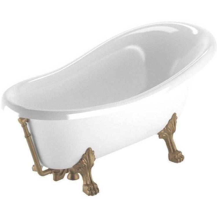 Ванна из искусственного камня Veragio Gialetta 26928 170x80 бронзовый слив-перелив