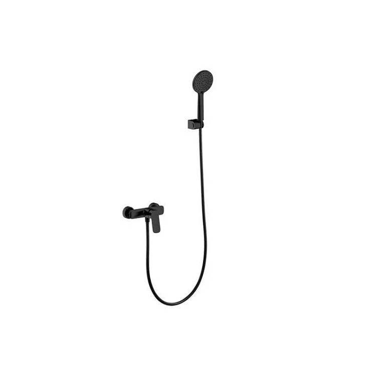Смеситель для душа Arrow AG3503MB-A с душевым гарнитуром, черный матовый
