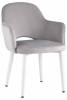 Стул Stool Group Венера MC16-2 KD HLR-14 (NP) велюр серебристый, ножки белые