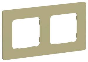 Рамка 2-постовая IEK Flite FI-M22-32-20-K26 оливковый