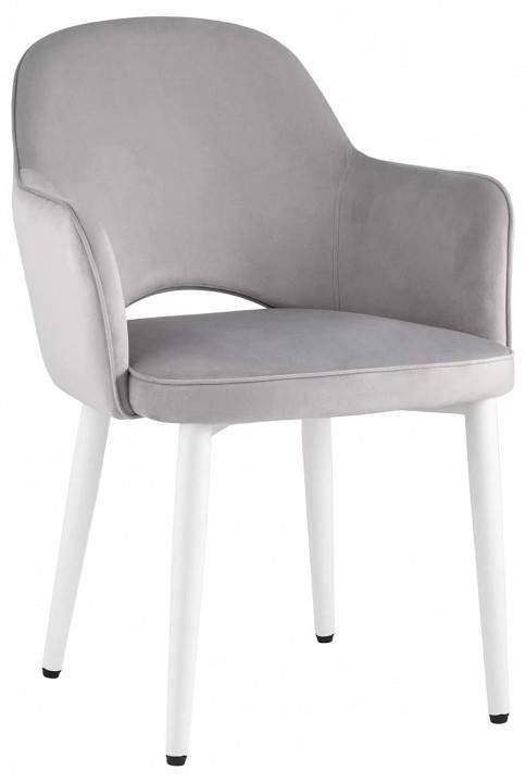 Стул Stool Group Венера MC16-2 KD HLR-14 (NP) велюр серебристый, ножки белые