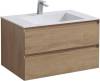 Мебель для ванной Vincea Luka 80 2 ящика, натуральный дуб фото 10