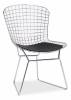 Стул обеденный Stool Group Bertoia BTY-18-P6 CH/BL с черной подушкой